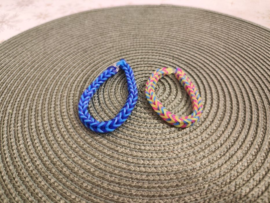 Bransoletki z gumek, zestaw