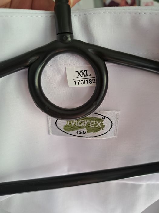 nowa Biała męska koszula elegancka weselna rozmiar XXL 172/182