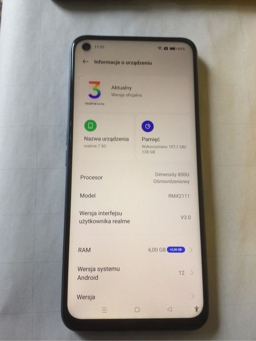 realme 7 5 G 128 GB DS Baltic Blue