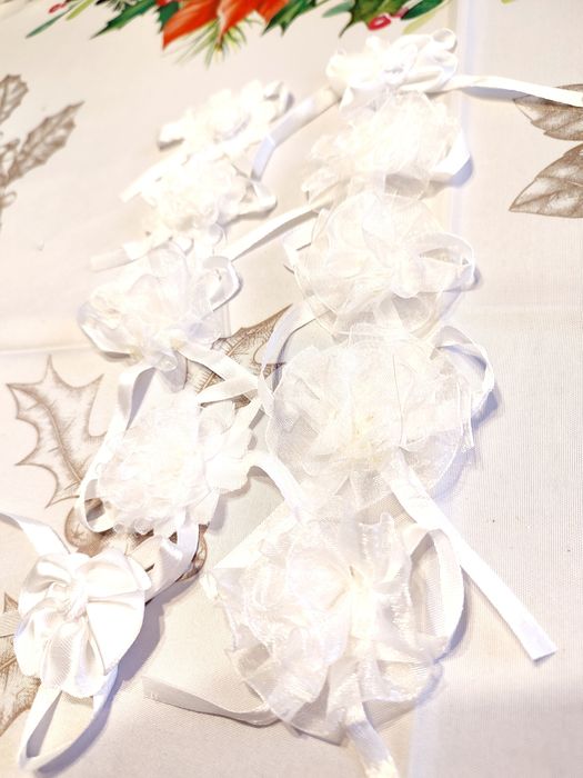 Komunia, wesele kotyliony, przypinki, 10 szt.