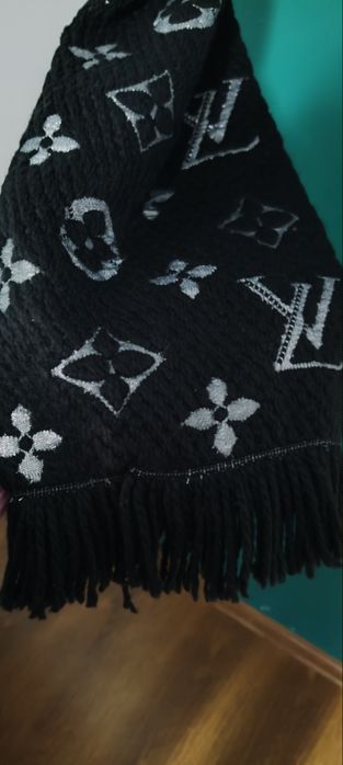 Gruby ciepły szal Louis Vuitton