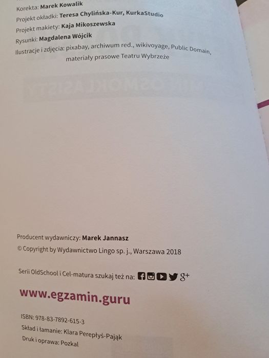 Egzamin Ósmoklasisty- Język polski,  Język  angielski,  2018.