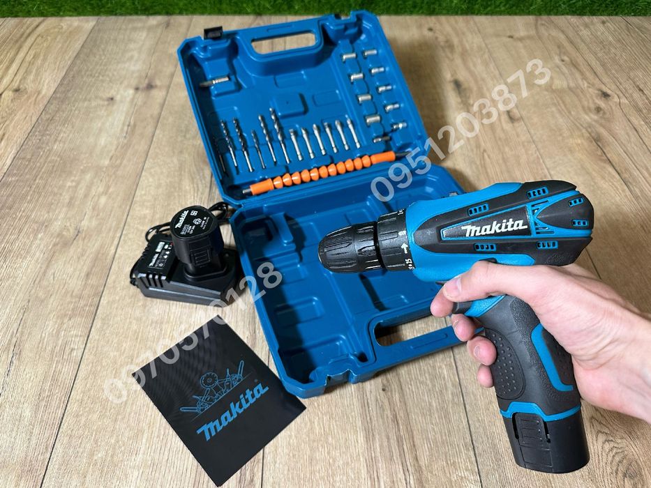 Аккумуляторный шуруповерт дрель Makita DF330DWE комплект 2 АКБ 12V 3Ah