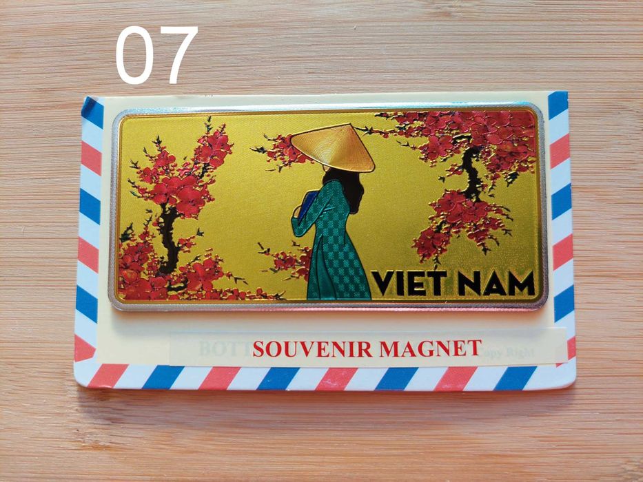 Wietnam - magnes na lodówkę - wzór 07