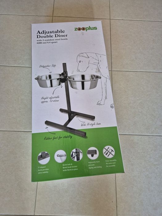 Comedouro duplo para cães