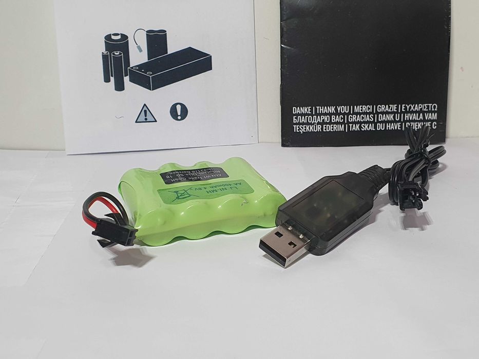 Akumulator AMEWI 4,8v 400mAh +ladowarka do zabawek sterowanych