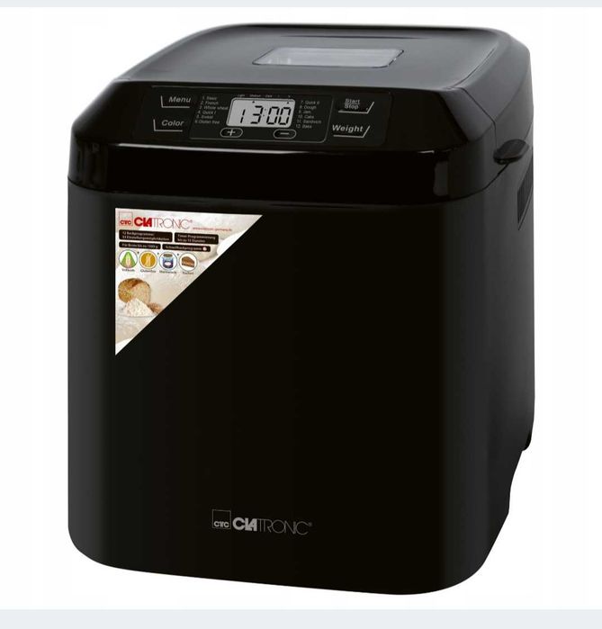 Wypiekacz do chleba Clatronic wypiekacz BBA 3774 czarny 550 W