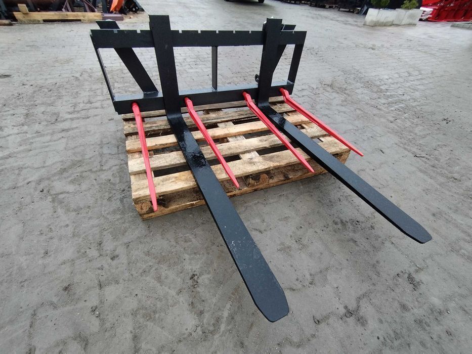 Widły do palet 2000 kg • EURORAMKA EURO • paleciak do tura i ładowacza czołowego • regulowane widły paletowe • NOWE