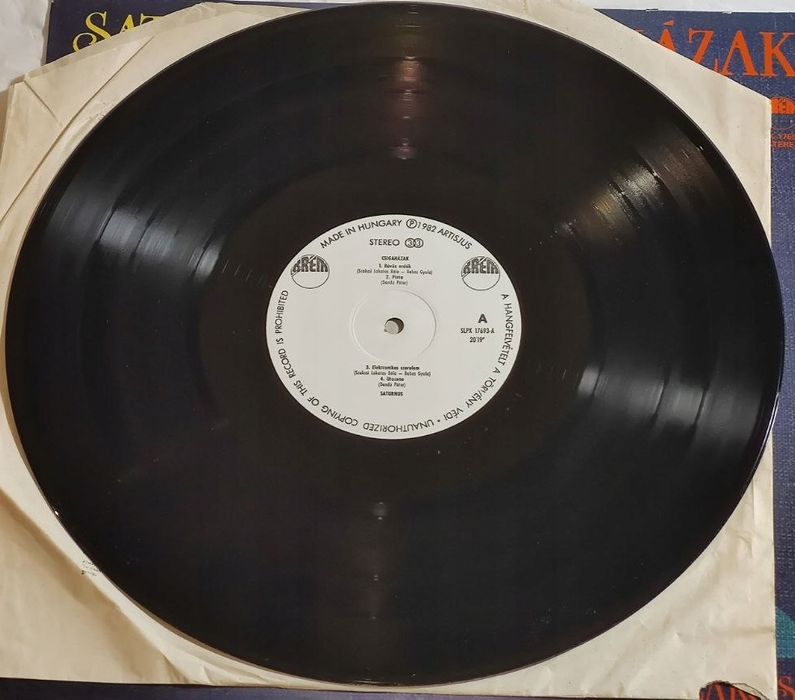Saturnus – Csigaházak. Węgry. 1982. Jazz-Rock. VG+