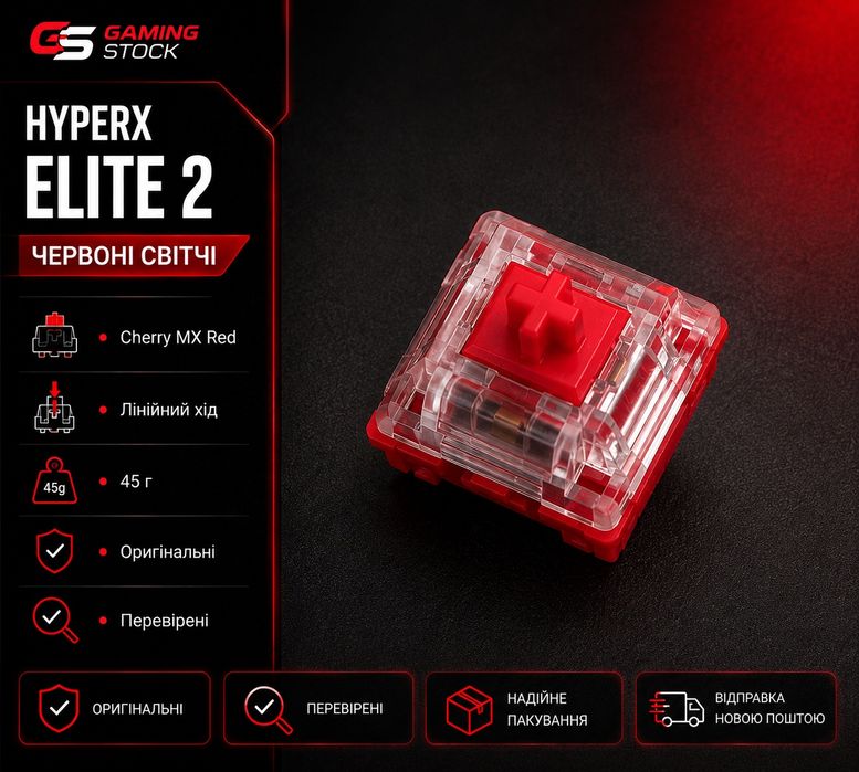 Світчі HyperX Red  лінійні