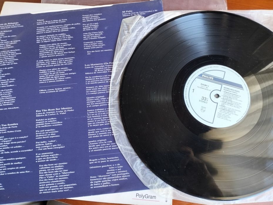 Disco de vinil LP António Pinto Basto - Confidências à Guitarra