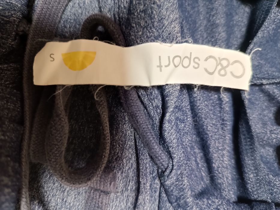 Худі з капюшоном синій меланж,розмір S