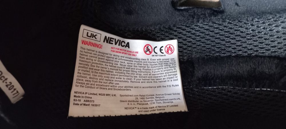 Capacete ski Nevica 8 a 16 anos