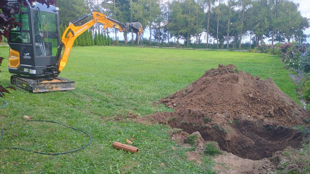 Usługi minikoparką