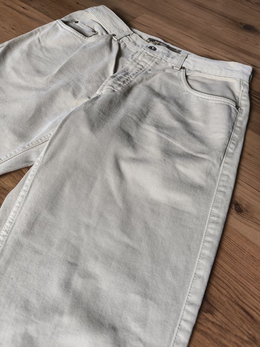 Wrangler Jeans spodnie męskie beż szerokie proste 35/32