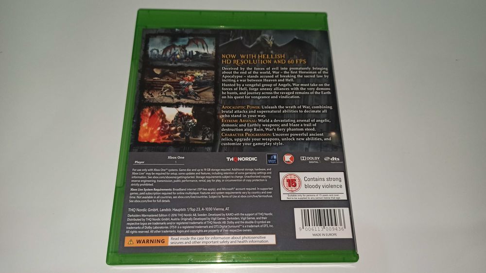 xbox one DARKSIDERS WARMASTERED PL po polsku action RPG