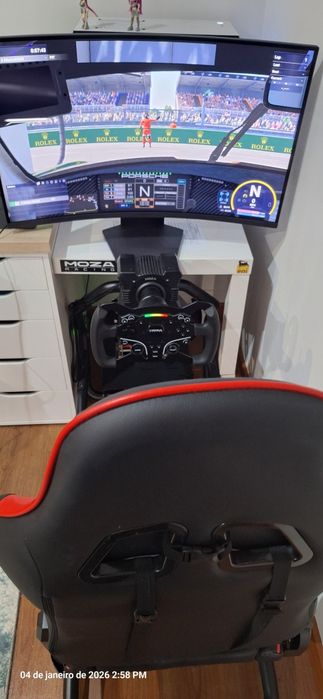 Moza r9+cockpit+pedais simjack UT