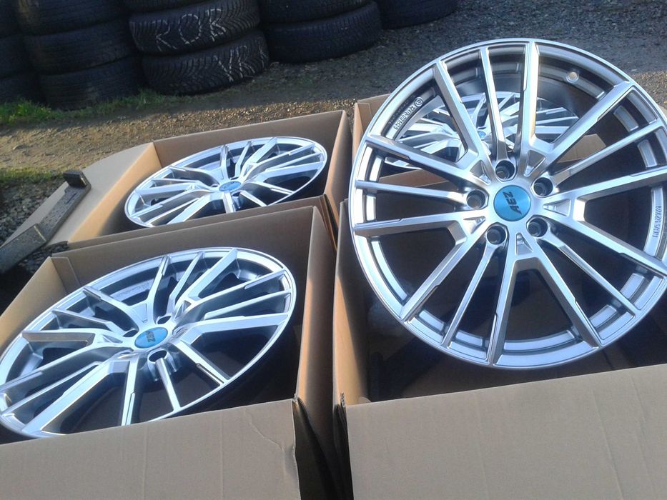 nowe r18 felgi aez szare audi a3 a4 a5 a6 q2 q3 q5 5x112 mielec b8 b9