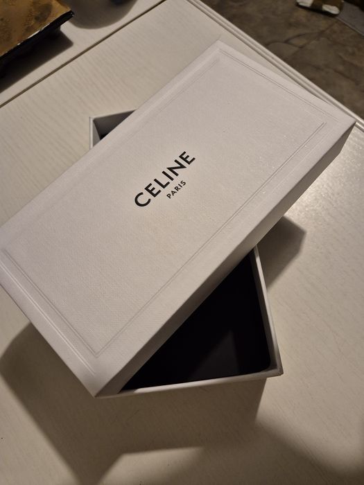 Puste białe pudełko oryginał! Nowe i śliczne! Twarde! CELINE PARIS box po zapachu na próbki zapachy miniaturki bużuterię