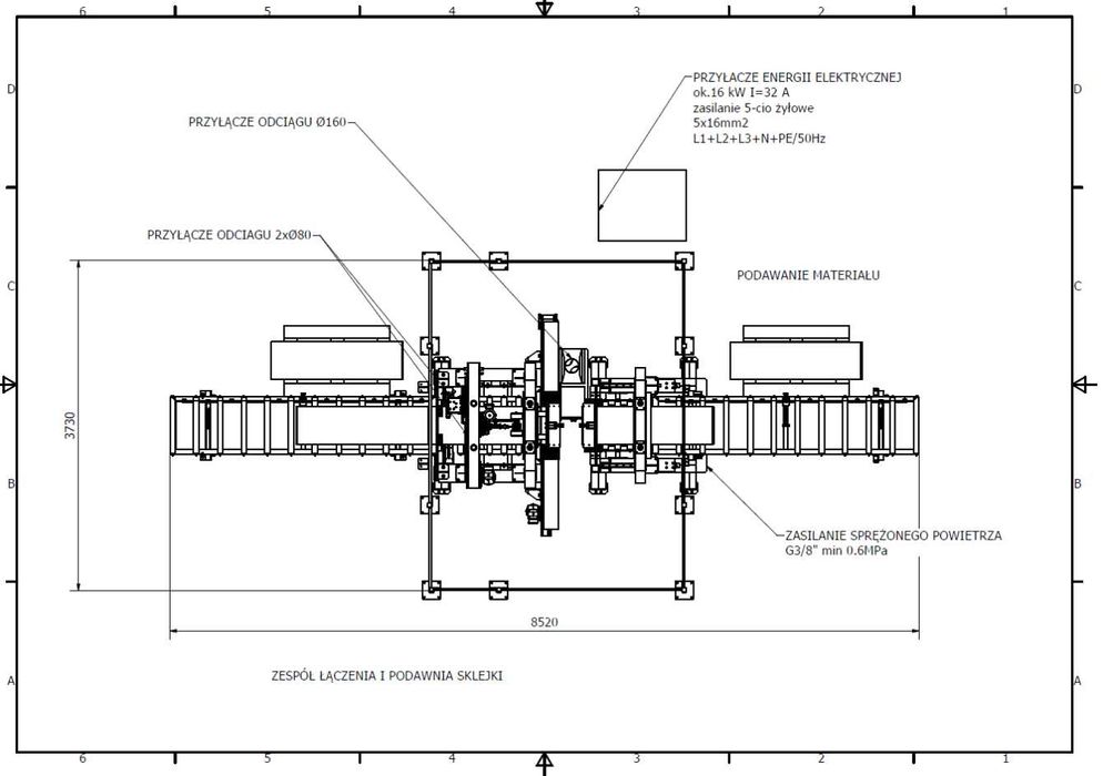 Linia do łączenia sklejki / płyt FAMAD  rok 2020 jak NOWA