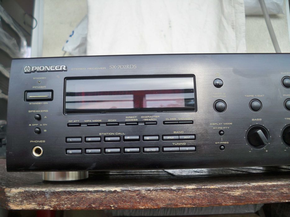 amplituner Pioneer SX-702RDS alu front, RDS, opcjonalnie pilot CU-SX150