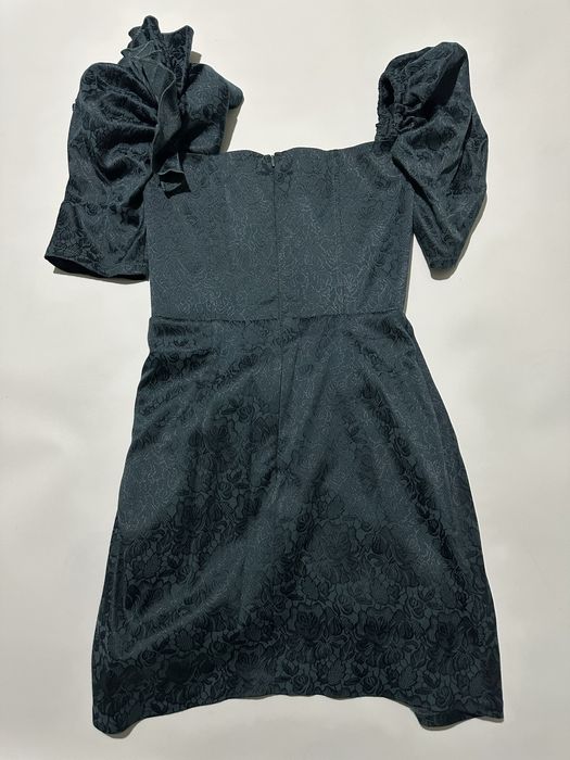 Сукня темно-зелена міні корсетна з розрізом El milas ivina boutique