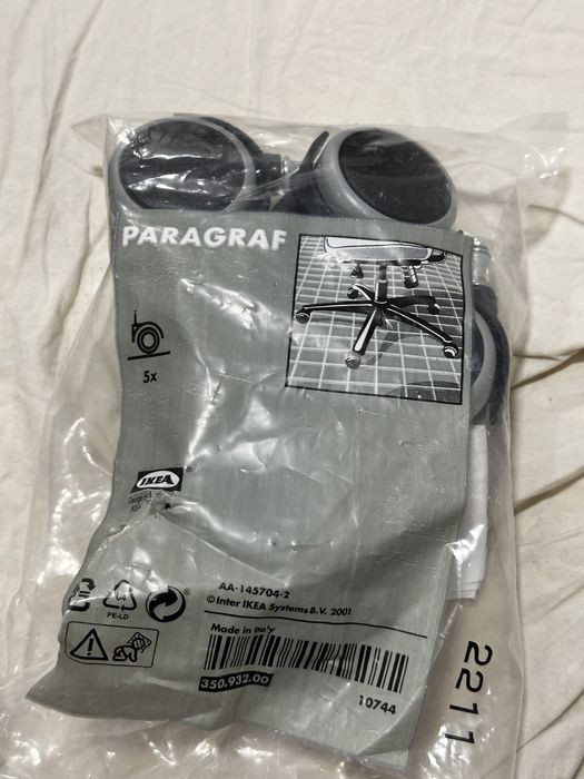 IKEA castors for hand floors/wheels (5 pcs)