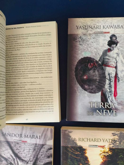 Lote 4 Livros Grandes Romances e Dramas Psicológicos - Biblioteca Sábado (Márai, Yates)