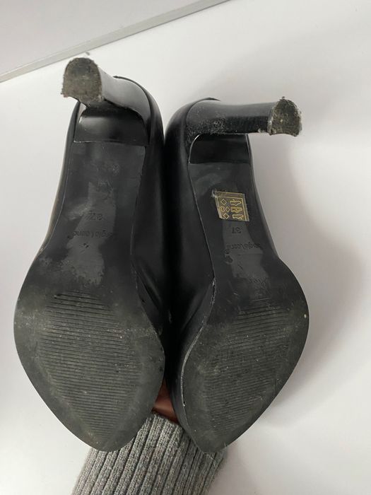 Szpilki czarne/buty na obcasie/buty na platformie / na koturnie