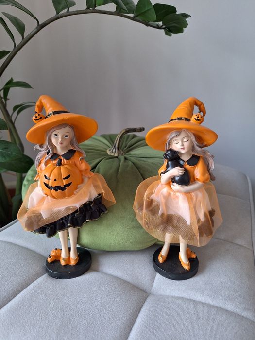 Dekoracja Halloween- czarownice (zestaw)
