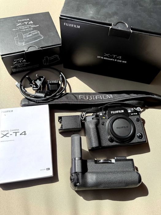 Aparat Fujifilm X-T4 czarny komplet + Grip VG-XT4