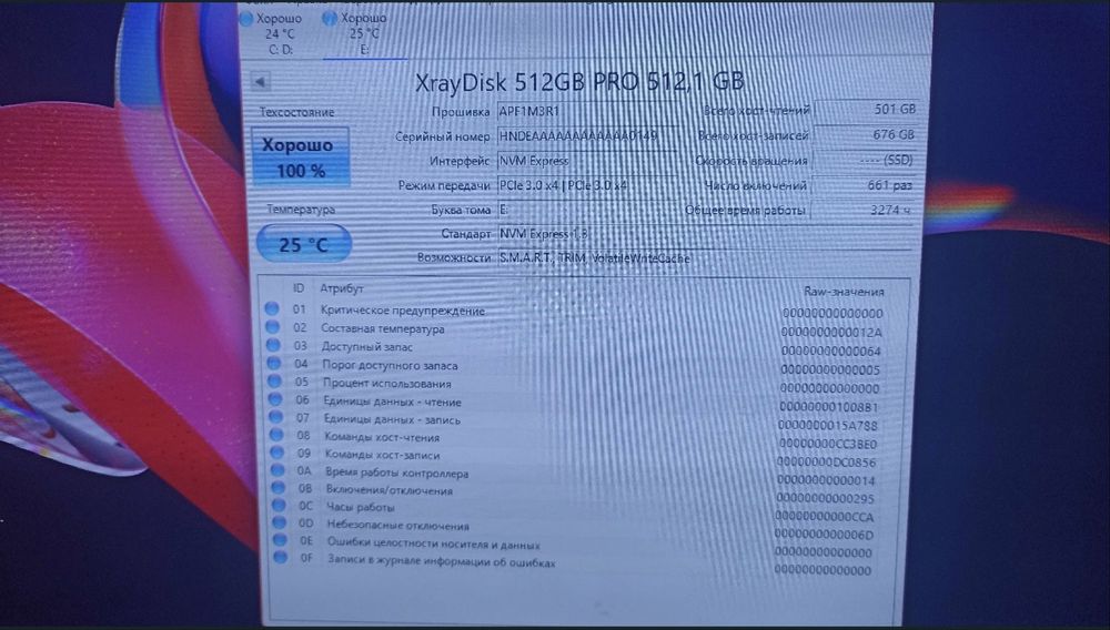 ssd m2 xraydisk 512gb pro