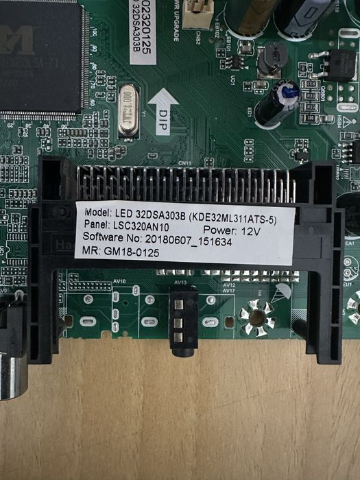 Placa de tv VOX de 32 polgadas com comando