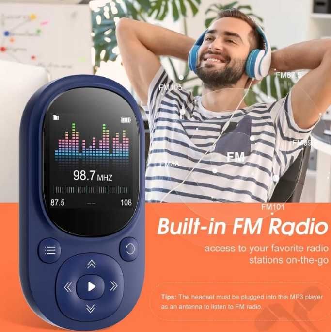 Odtwarzacz MP3/MP4 Digital LCD 1.44-calowy ekran 32GB pamięci ttst803