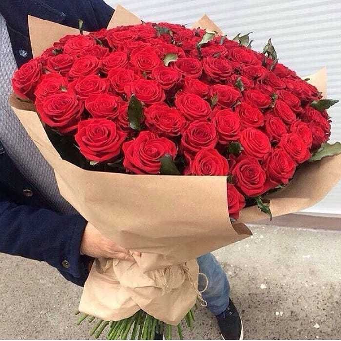 Яркий букет красных роз, роза, розы, цветы