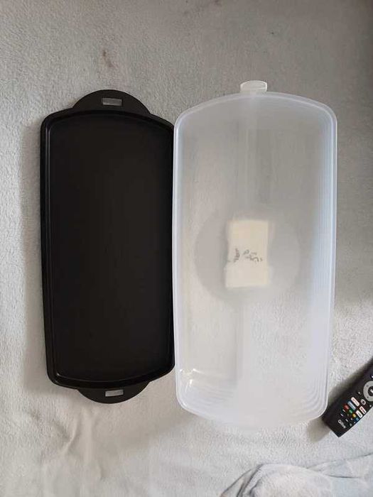 Porta bolos retangular