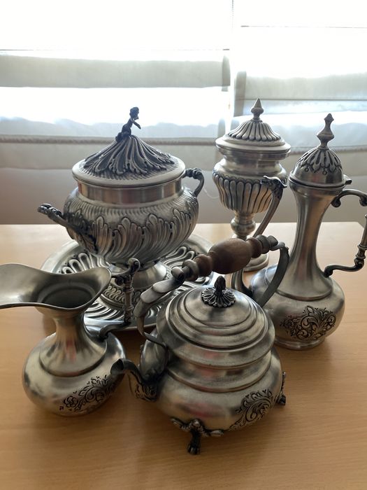 Conjunto 5 peças (estanho puro)