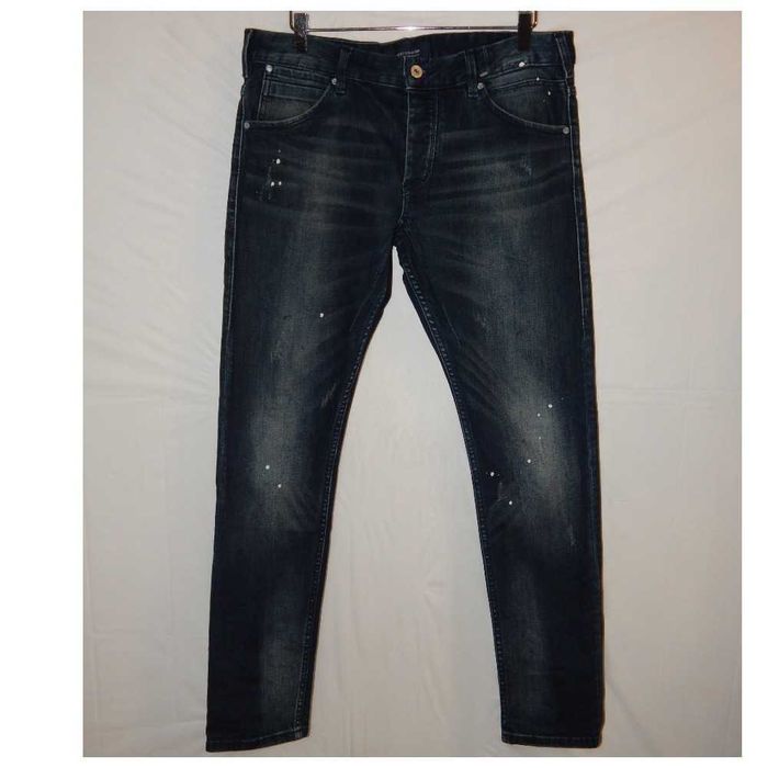 Джинсы Scotch & Soda Phaidon slim fit denim in distressed indigo blue