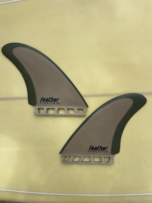 Quilhas Feather Fins Twin Fin Keel S2 Camo Green
