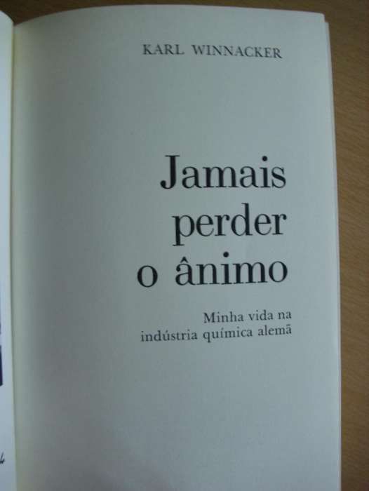 Jamais perder o ânimo de Winnacker