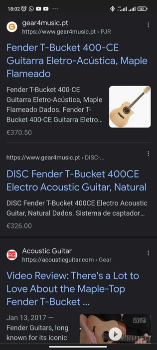 Guitarra Acústica FENDER