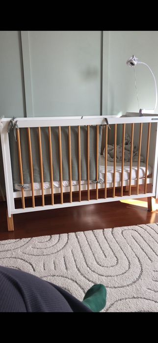 Berço Kinderkraft NICO 2 em 1 + colchão IKEA