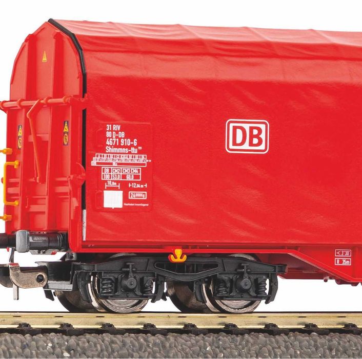 PIKO H0 (24611) - Wagon plandekowy Shimmns DB AG VI