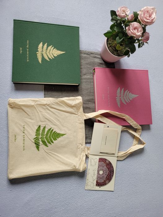 ZESTAW!! Domowe Melodie Juho - 2x Nutny pamiętnik + płyta + torba