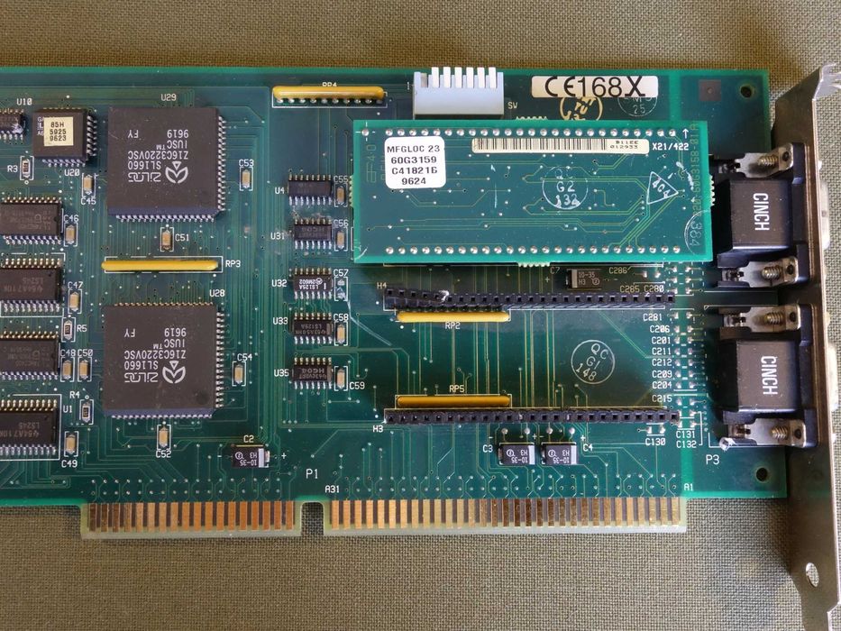 Stara karta ISA 16 bit - kontroler RS422 / X.21 typ 73G3570D IBM - WAC