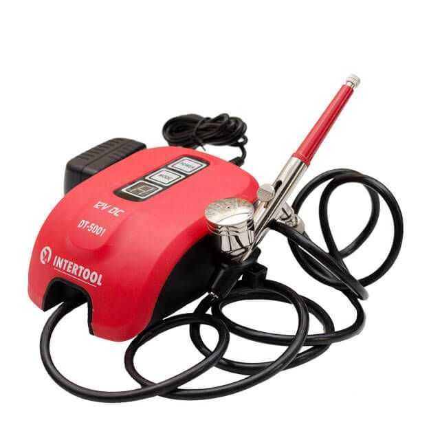 Аерограф електричний 12 Вт., INTERTOOL DT-5001