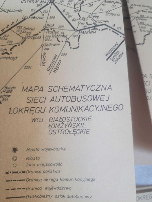 Stare mapy połaczeń autobusowych
