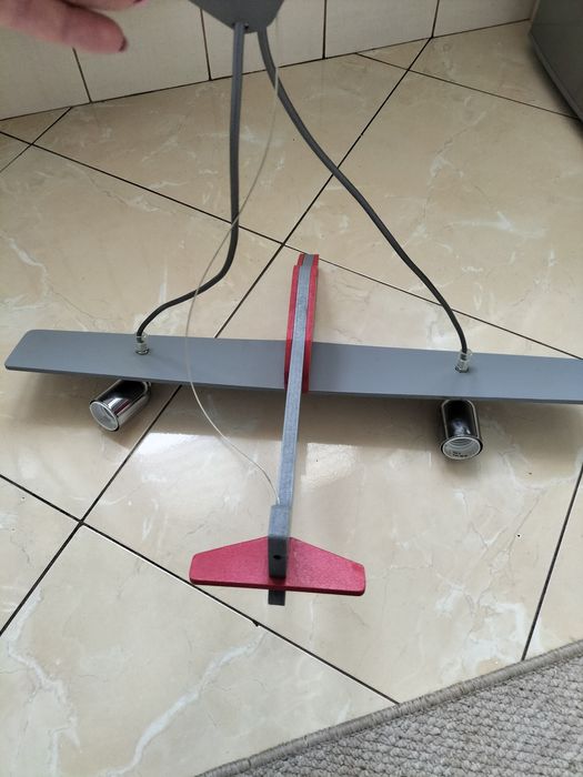 Lampa   samolot drewniana