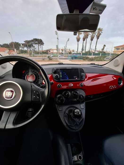 Fiat 500 vermelho