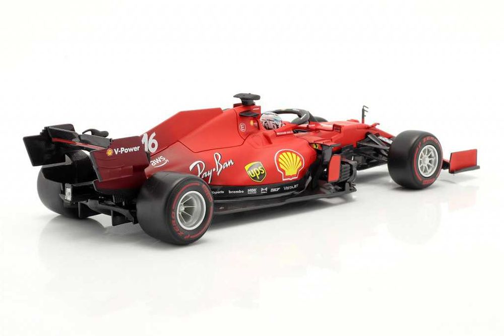 Model 1:18 Bburago Ferrari SF21 #16 F1 2021 Charles Leclerc